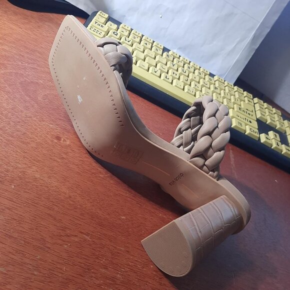 Dolce Vita Block Heel Braided Coffee Sz 9.5 Worn Once Excellent Condition - Picture 5 of 8